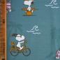 Preview: Baumwolljersey Peanuts® Snoopy Summer hellblau – Bio